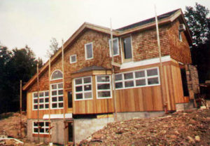 Putting up the siding