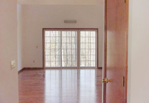 Living Room with patio doors