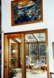 Sunroom With Stainglass Window